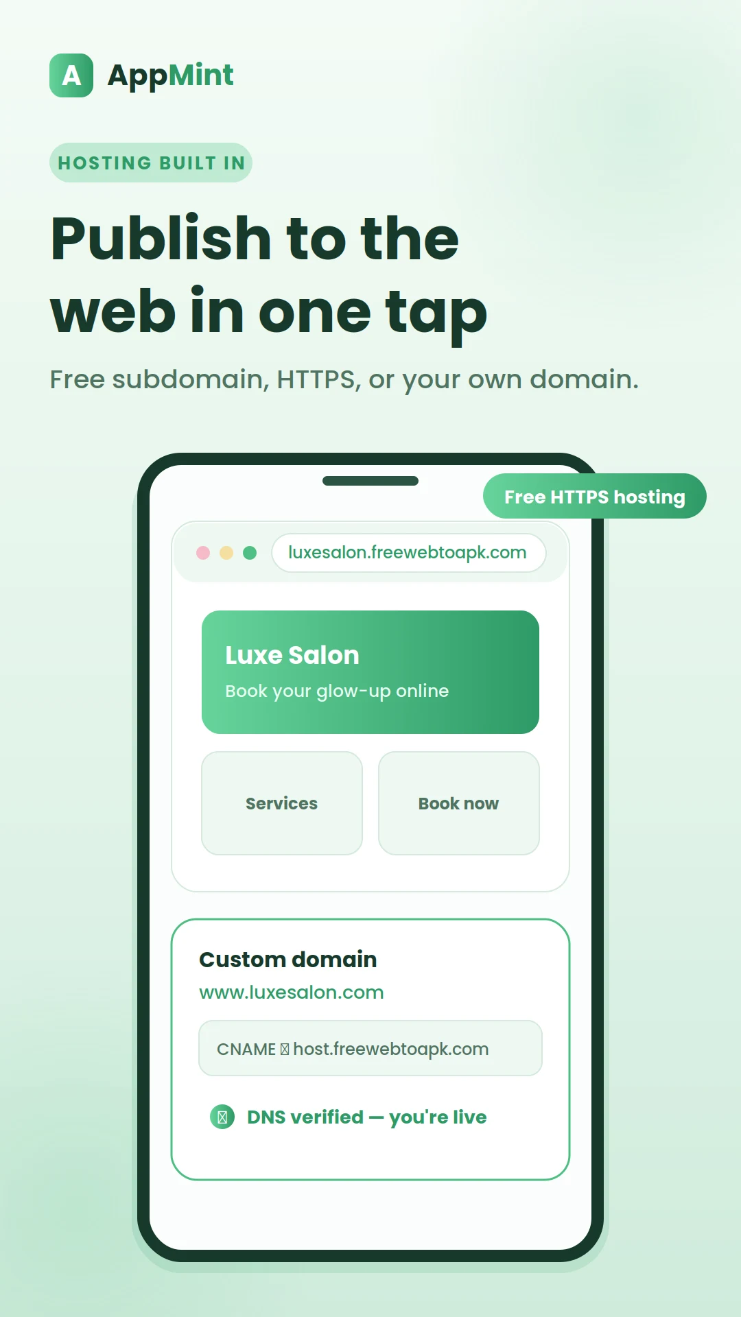 HTML & Web to APK:AppMint screenshot